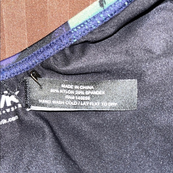 Tavik Poppy Palm Leaves Print Backless One Piece Swimsuit - Picture 7 of 7